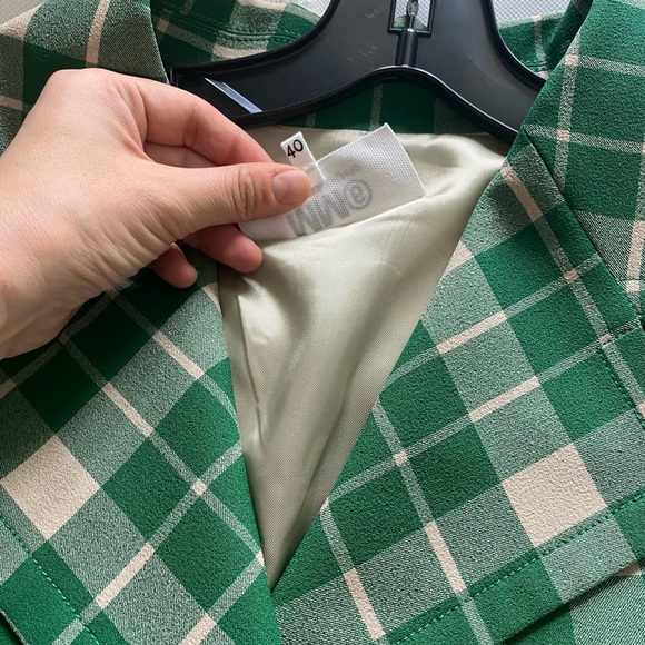 MM6 MAISON MARGIELA Checked crepe blazer Size IT40（US 4） - Picture 4 of 6